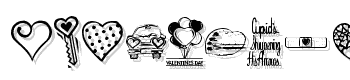 Kr-Valentine-Dings font